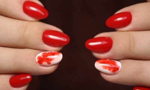 Something Red Nail Extension Designs
